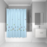 Штора для ванной комнаты, 200*200 см, полиэстер, blue butterfly, IDDIS, SCID031P