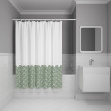 Штора для ванной, 200x180 см, Полиэстер, зеленый, IDDIS, BW04P18i11