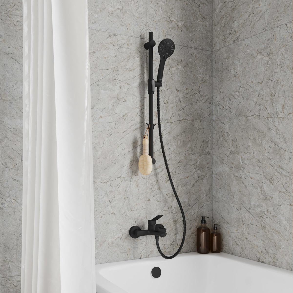 Стойка для душа, черная матовая, Ideal Spa, Milardo, ILS70B0M17 Стойка для душа, черная матовая, Ideal Spa, Milardo, ILS70B0M17