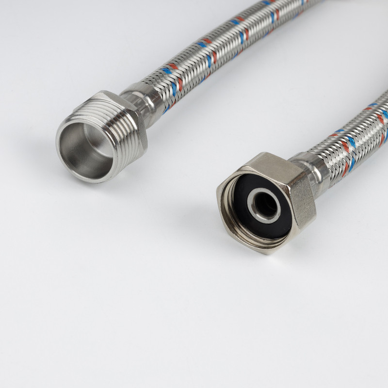 Гибкая подводка, F1/2xM1/2, SS304, латунь, 0,5 м, IDDIS Гибкая подводка, F1/2xM1/2, SS304, латунь, 0,5 м, IDDIS