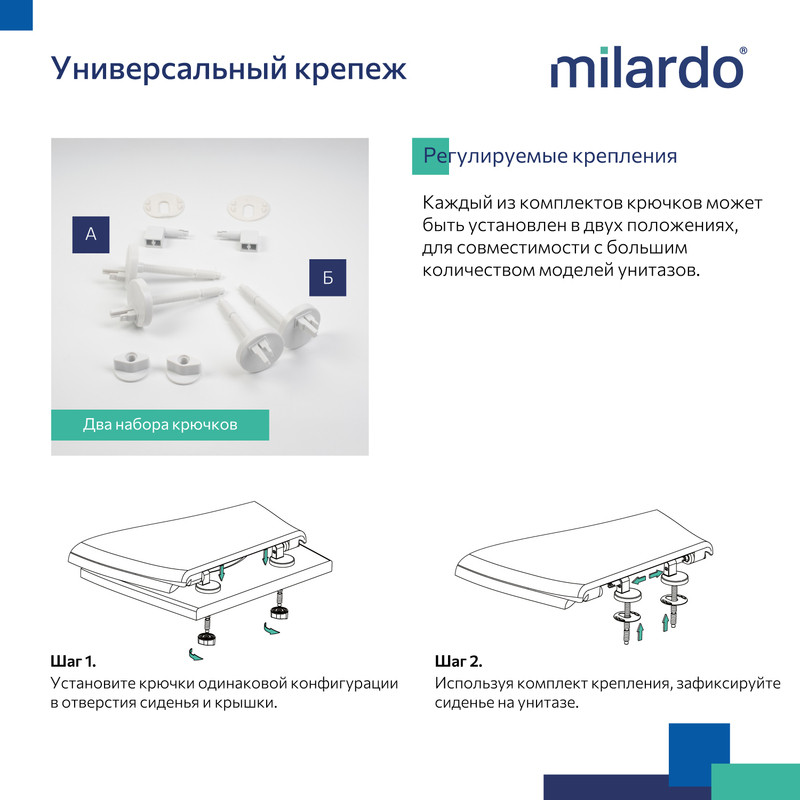 Сиденье для унитаза, полипропилен, 030, Milardo, 030PP0EM31 Сиденье для унитаза, полипропилен, 030, Milardo, 030PP0EM31