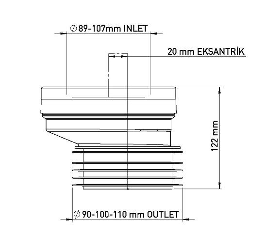 Эксцентрик 20 мм,I=122мм, Ø110 Эксцентрик 20 мм,I=122мм, Ø110