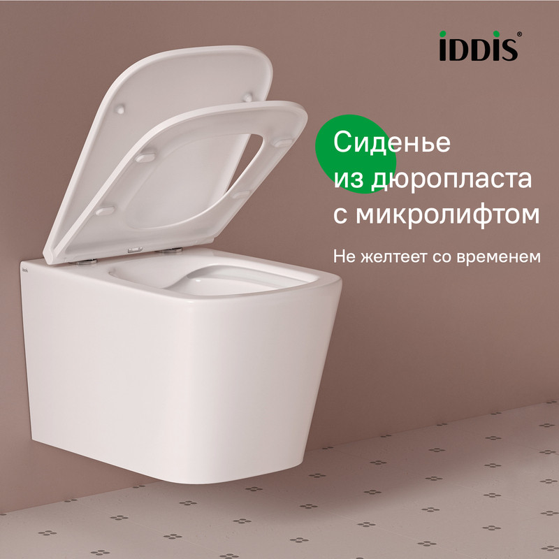 Унитаз подвесной безободковый, Bild, IDDIS, BILRNSEi25 Унитаз подвесной безободковый, Bild, IDDIS, BILRNSEi25