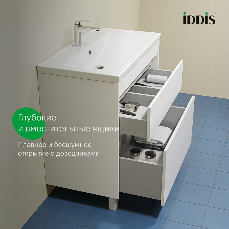 Тумба напольная, 80 см, белый, Zodiac X, IDDIS, ZDX80WFi95 подходит умыв. 4078000i28 Тумба напольная, 80 см, белый, Zodiac X, IDDIS, ZDX80WFi95 подходит умыв. 4078000i28