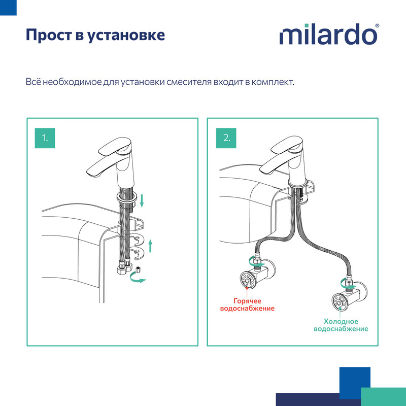 Смеситель для умывальника, черный матовый, Stripe, Milardo Смеситель для умывальника, черный матовый, Stripe, Milardo