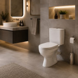 Унитаз-компакт "Проксима", HOME De Luxe (GESSO), белый, 1 ур., арм, сиденье