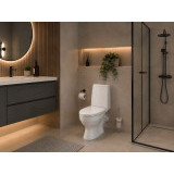 Унитаз-компакт "ЛОГОС" HOME De Luxe (GESSO), 2 ур. арм, сиденье МИКРОЛИФТ
